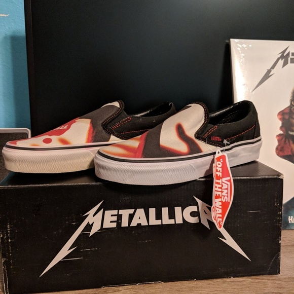 vans metallica slip on price